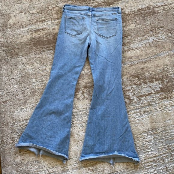 KanCan Flare Jeans Denim Wide Leg High Rise True Flares: 30 - Picture 2 of 13